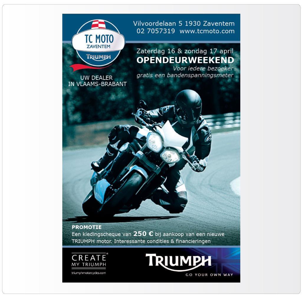 Opendeur weekend TC Moto Zaventem, Triumph motordealer