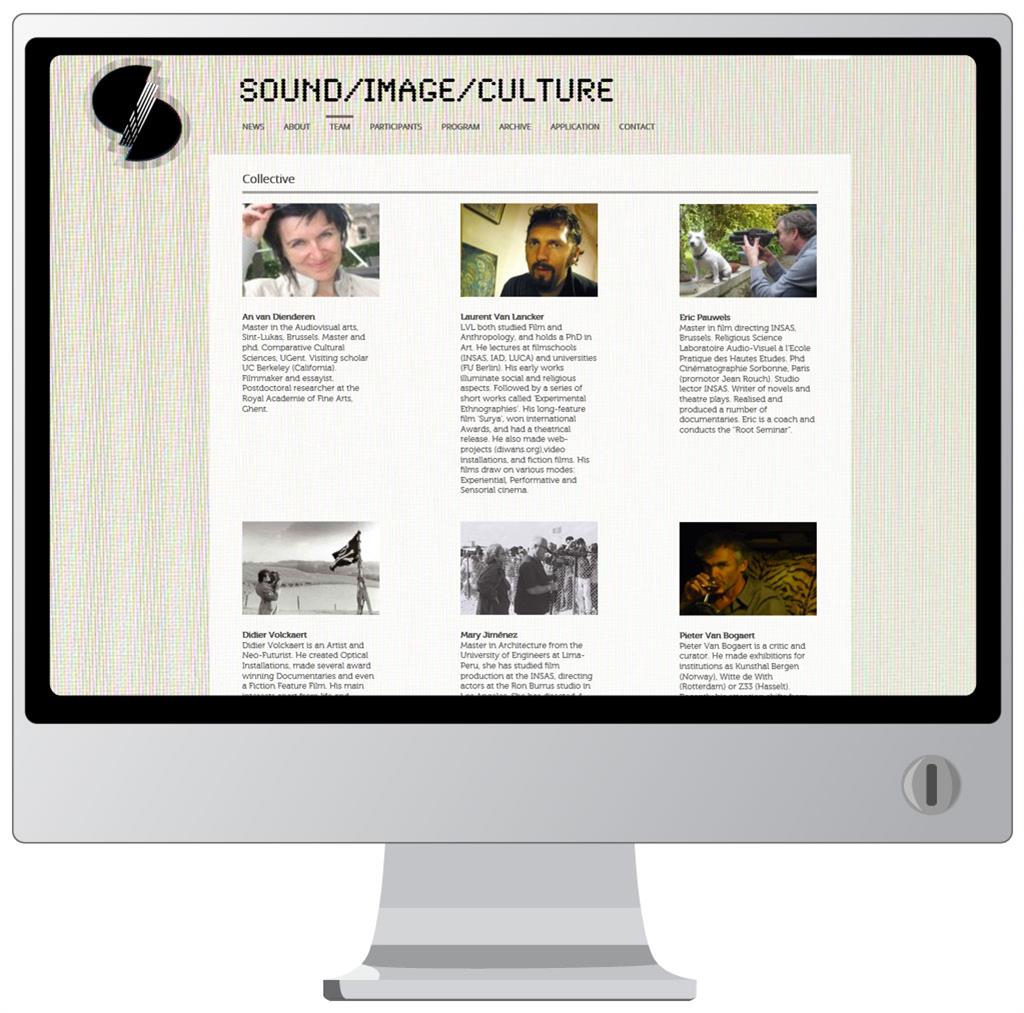 Website voor Sound Image Culture