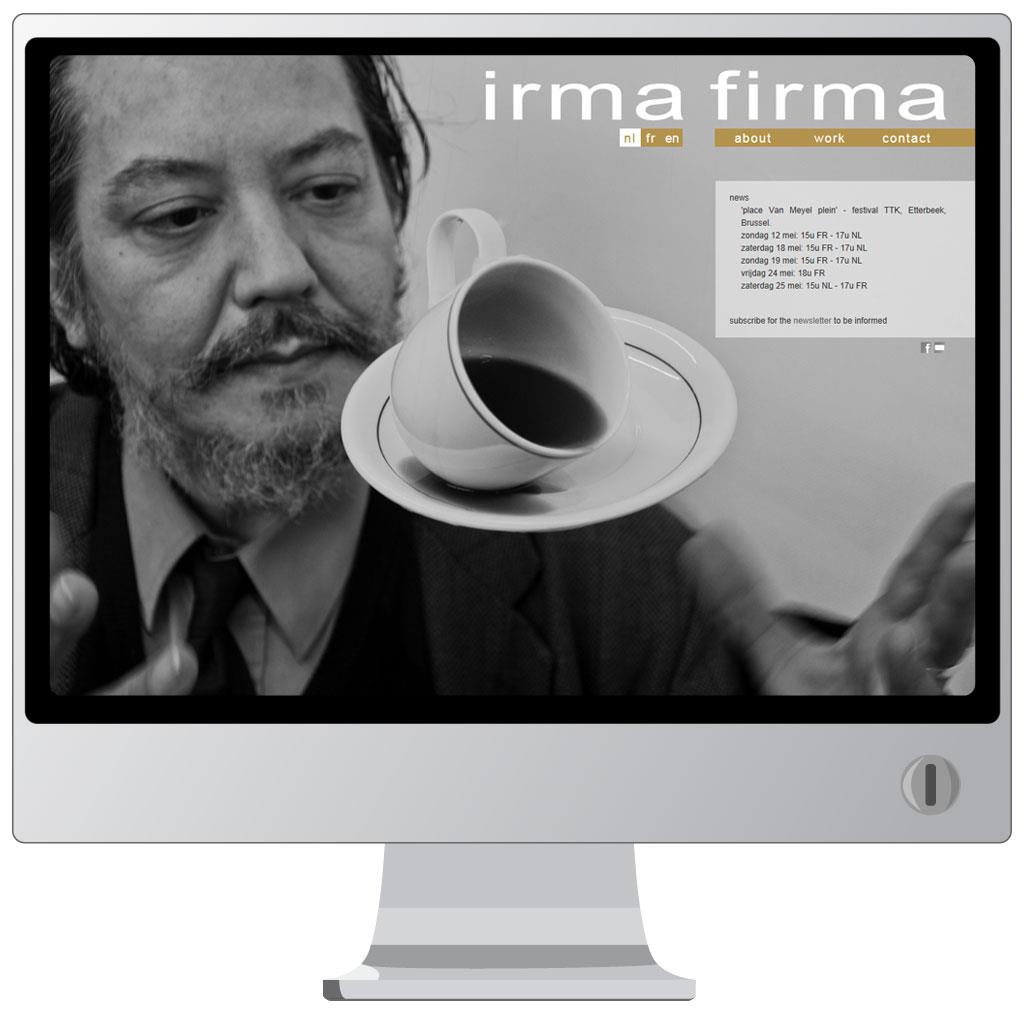 Website voor Irma Firma